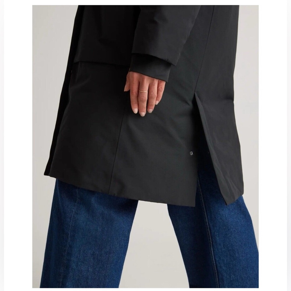 Quince Responsible Down Hooded Long Parka S Black - Picture 3 of 6